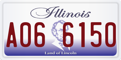 IL license plate A066150