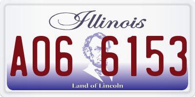 IL license plate A066153