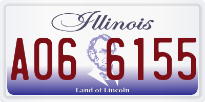 IL license plate A066155