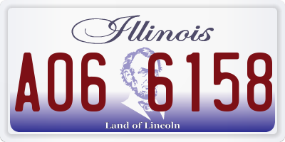 IL license plate A066158