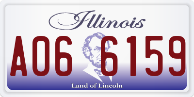 IL license plate A066159