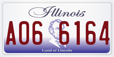 IL license plate A066164