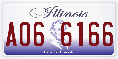 IL license plate A066166