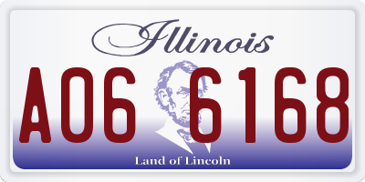 IL license plate A066168