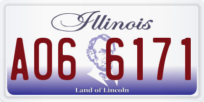 IL license plate A066171