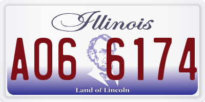 IL license plate A066174