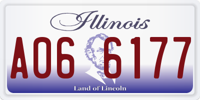 IL license plate A066177