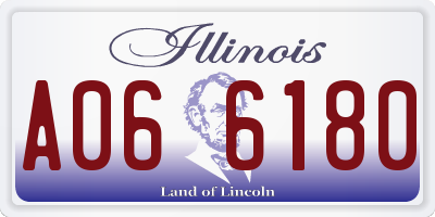 IL license plate A066180