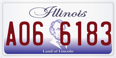 IL license plate A066183