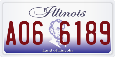 IL license plate A066189
