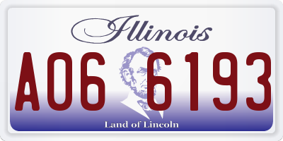 IL license plate A066193