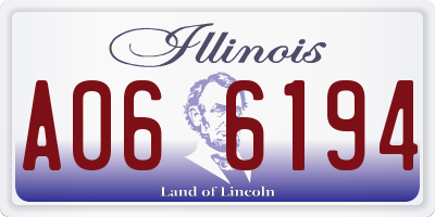 IL license plate A066194