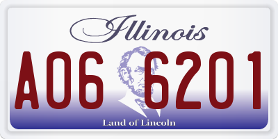 IL license plate A066201