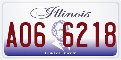 IL license plate A066218