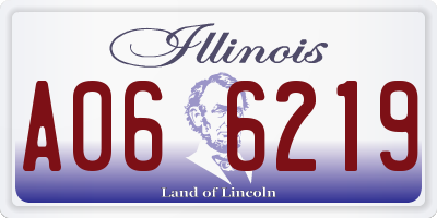 IL license plate A066219