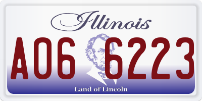 IL license plate A066223