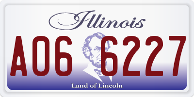 IL license plate A066227
