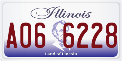 IL license plate A066228