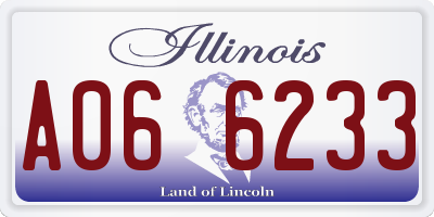 IL license plate A066233