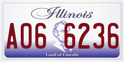 IL license plate A066236