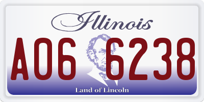 IL license plate A066238