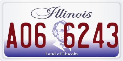 IL license plate A066243