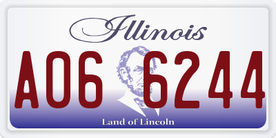IL license plate A066244