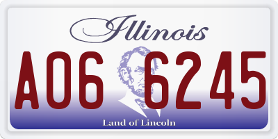 IL license plate A066245