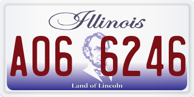 IL license plate A066246