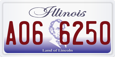 IL license plate A066250