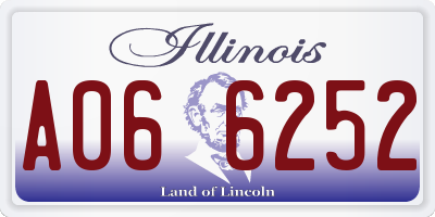 IL license plate A066252