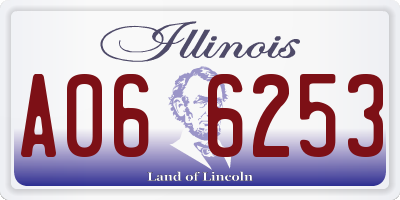 IL license plate A066253