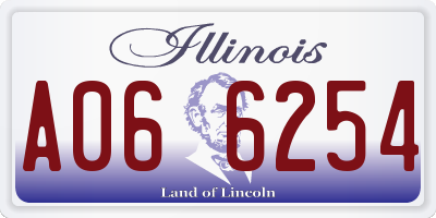 IL license plate A066254