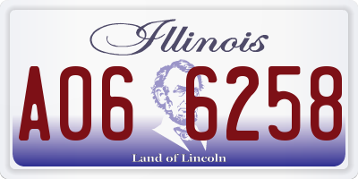 IL license plate A066258