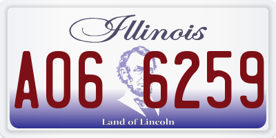 IL license plate A066259
