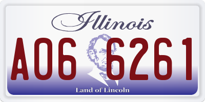 IL license plate A066261