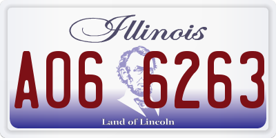 IL license plate A066263
