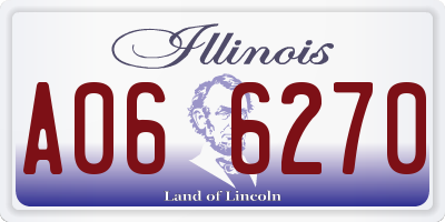 IL license plate A066270