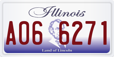 IL license plate A066271