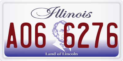 IL license plate A066276