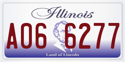 IL license plate A066277