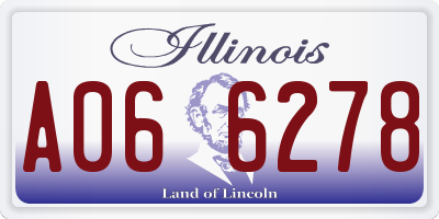 IL license plate A066278