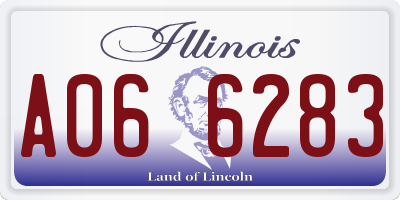 IL license plate A066283