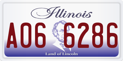 IL license plate A066286