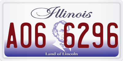 IL license plate A066296