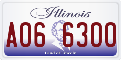 IL license plate A066300