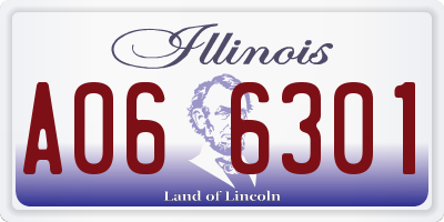 IL license plate A066301