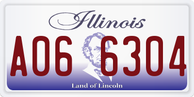 IL license plate A066304