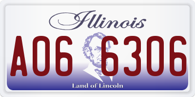 IL license plate A066306