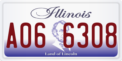 IL license plate A066308